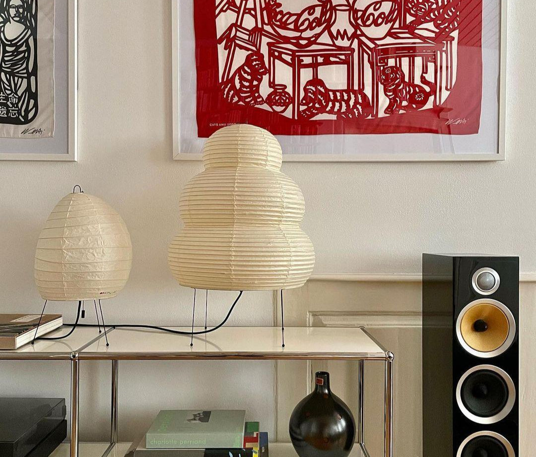 Lampe de chevet Japonaise en Papier Akari - section Image