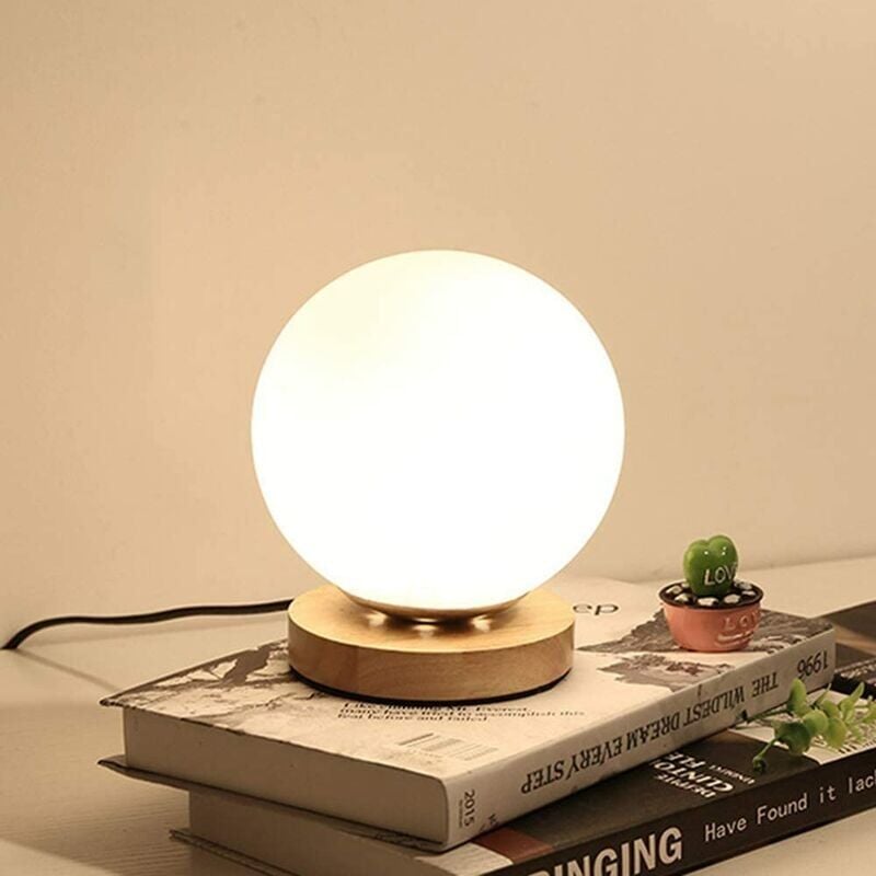 Lampe de chevet Boule Blanche - Opale Image