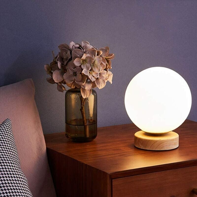 Lampe de chevet Boule Blanche - Opale Image