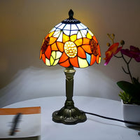 Lampe en Vitrail Tiffany en Métal - Opale
