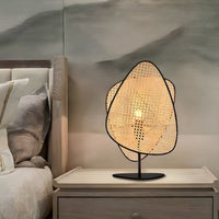 Lampe de chevet Design en Rotin et Métal - Opale