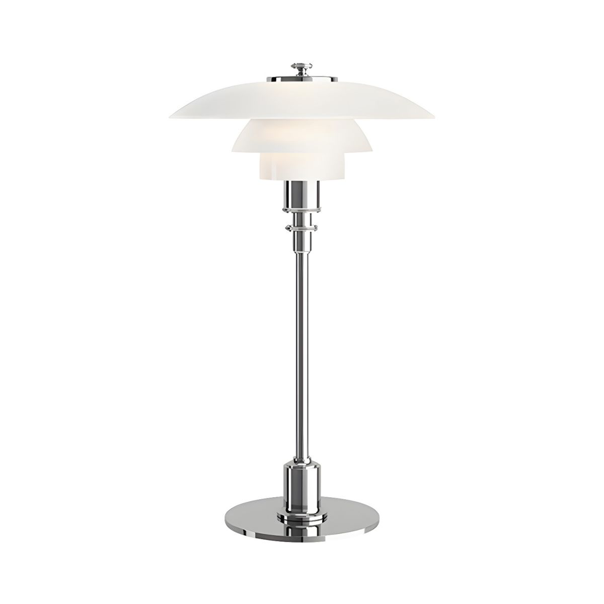 Lampe de chevet Moderne Scandinave en Verre et Métal - Opale Image