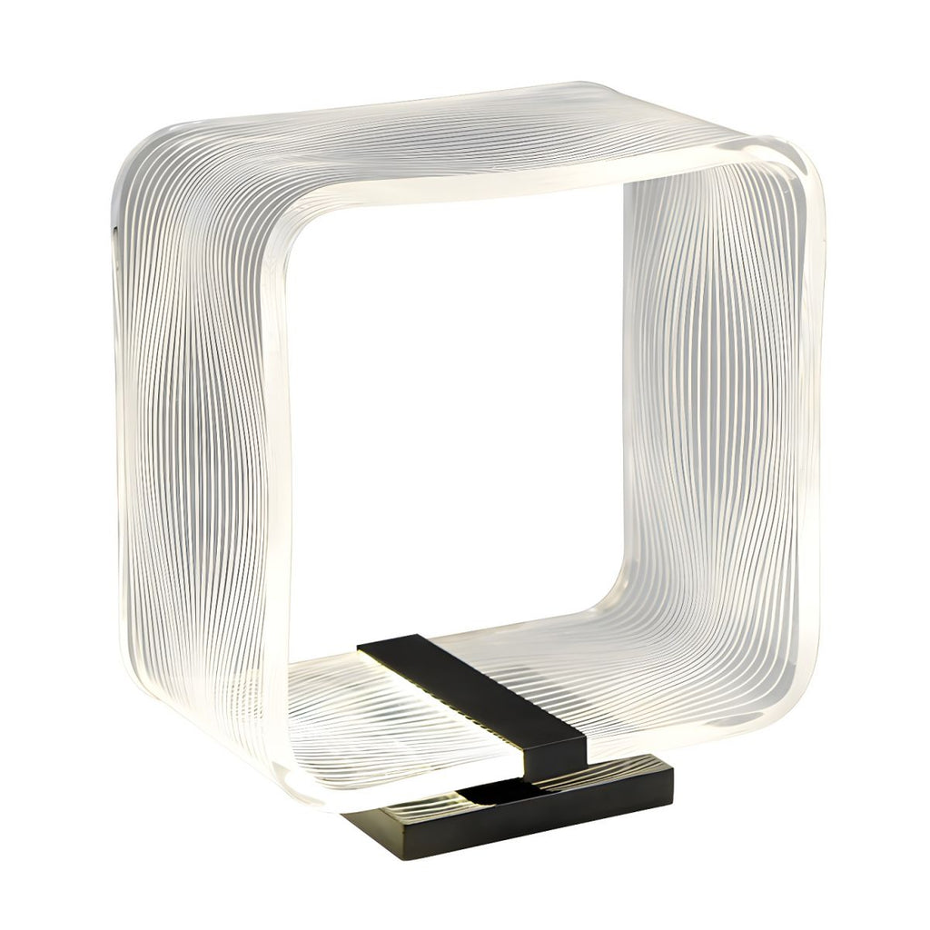 Lampe de chevet Design en Acrylique Carrée - Opale