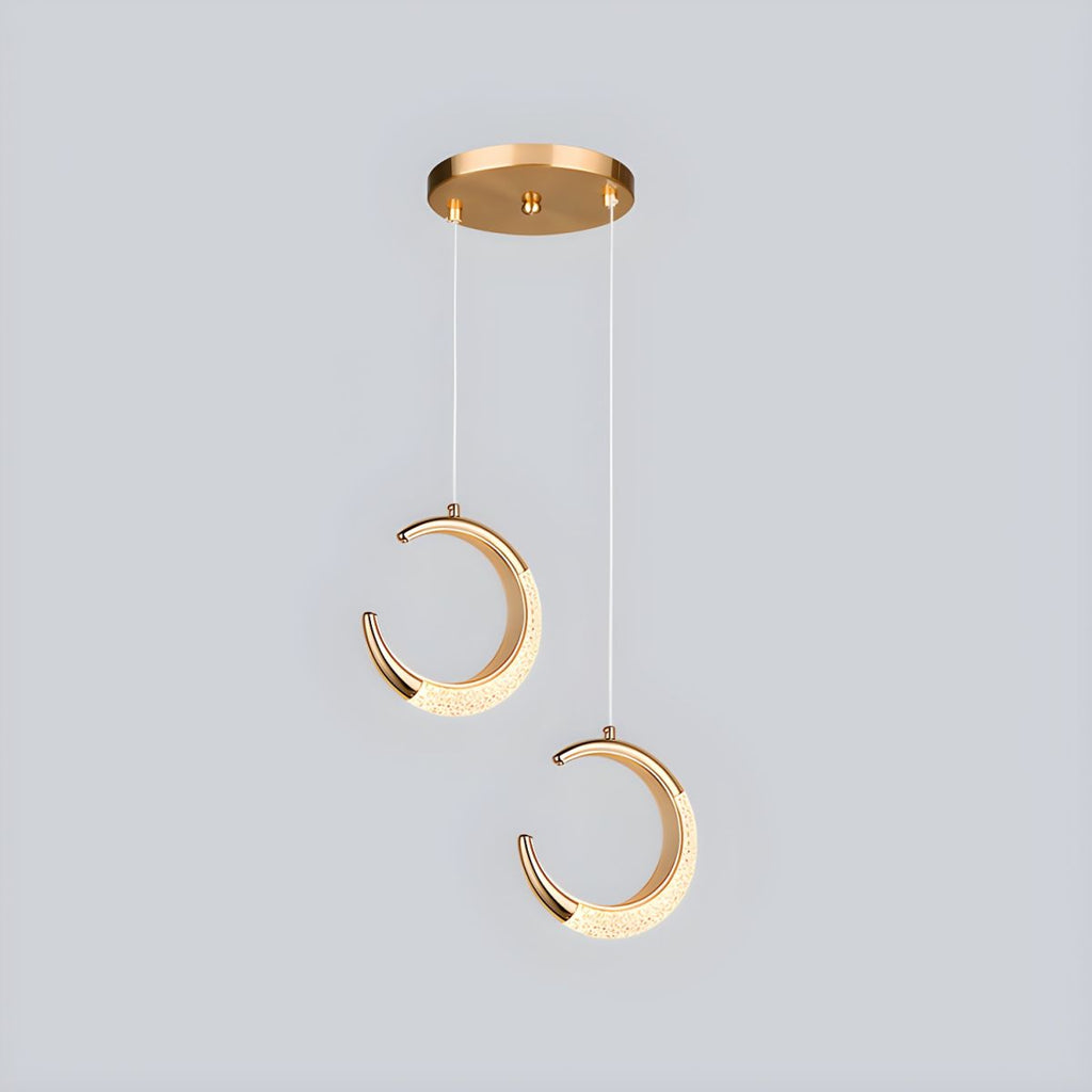 Lampe de chevet Lune Suspendue en Cristal - Opale
