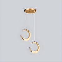 Lampe de chevet Lune Suspendue en Cristal - Opale