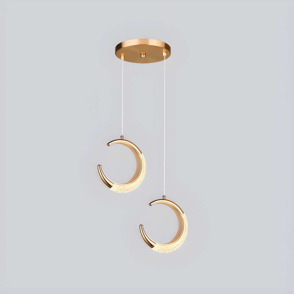 Lampe de chevet Lune Suspendue en Cristal - Opale Image