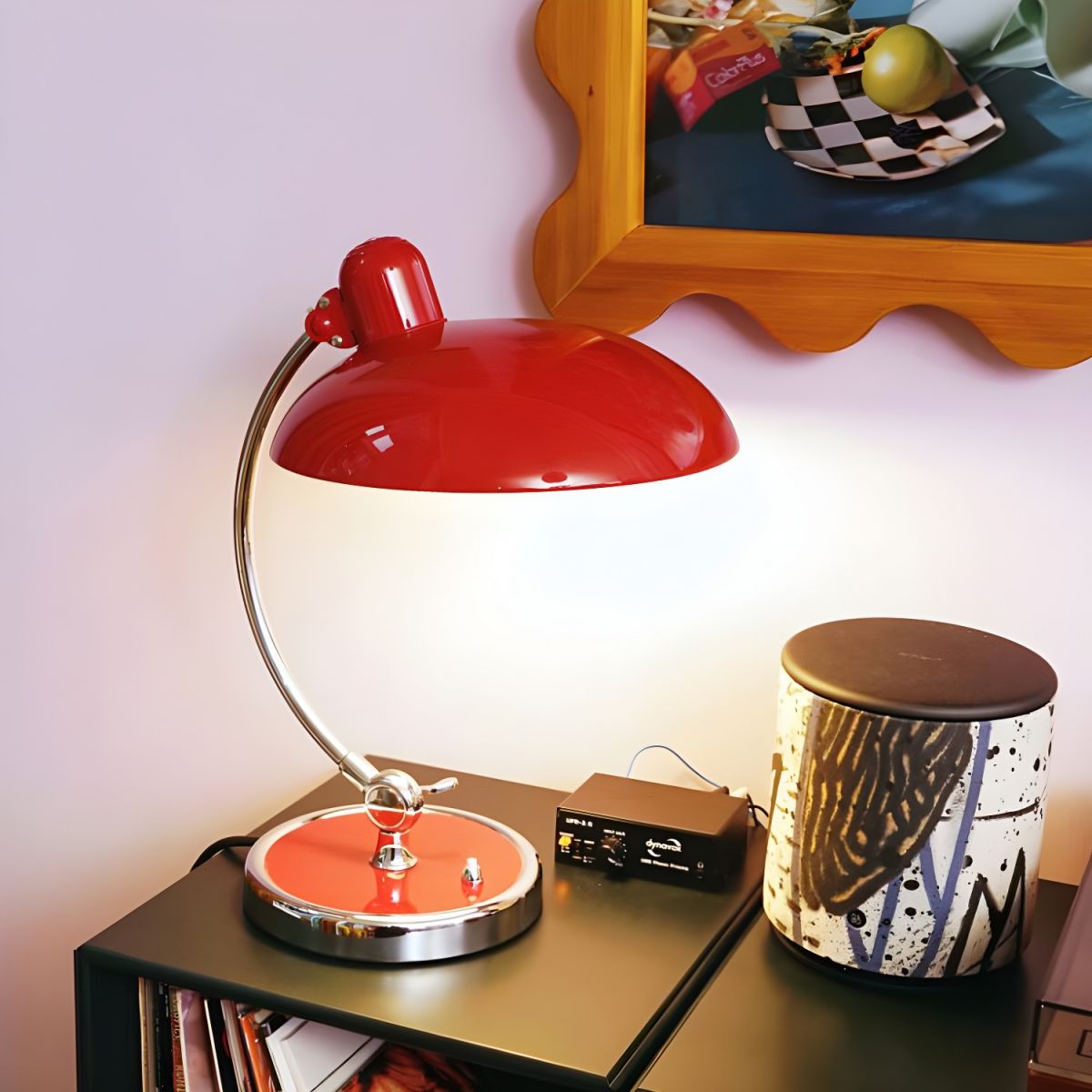 Lampe de chevet Scandinave style Rétro - Opale