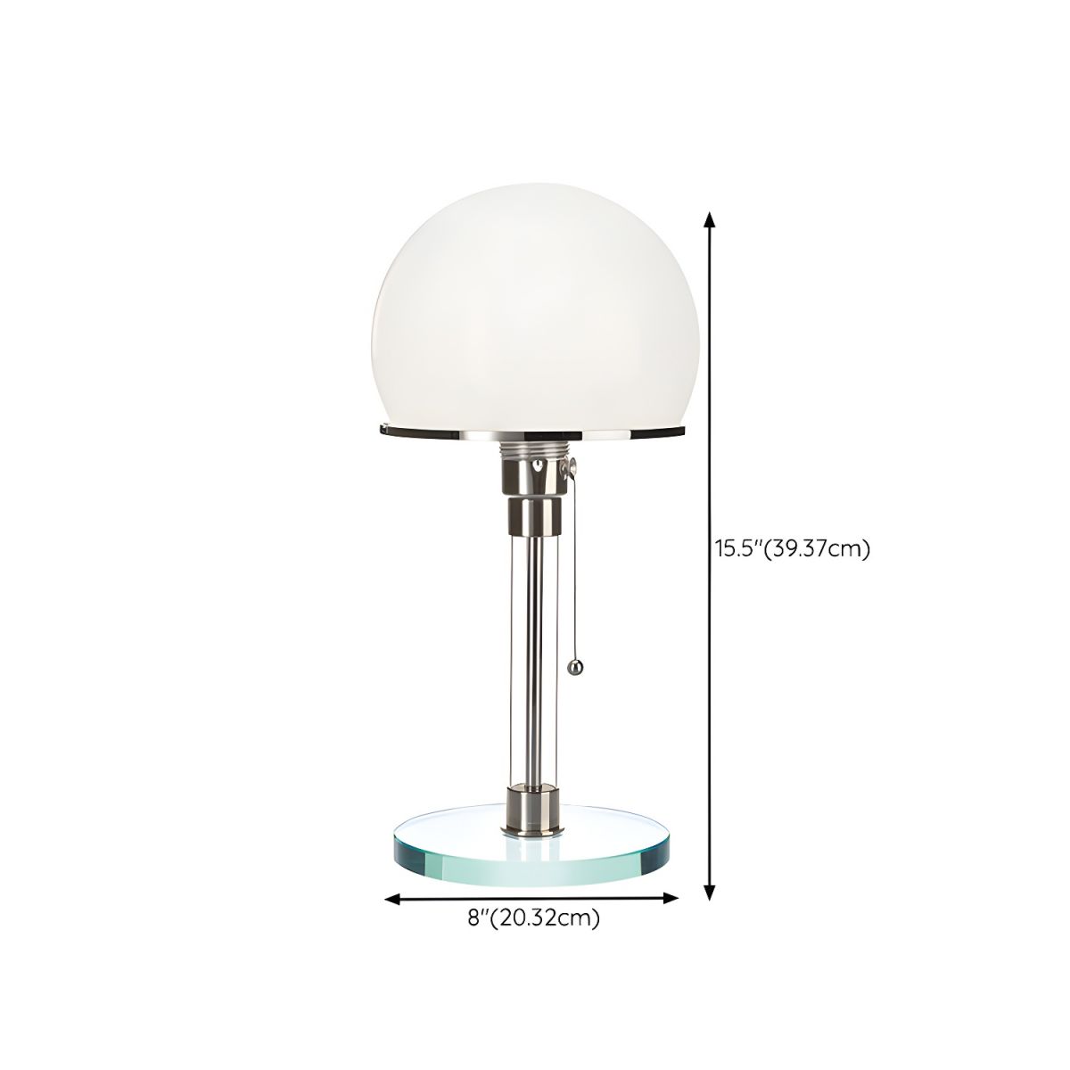 Lampe de chevet Design Scandinave à Dôme - Opale
