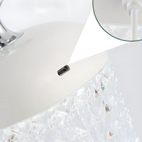 Lampe de chvet Scandinave en Verre Taillé - Opale