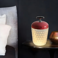 Lampe de chvet Scandinave en Verre Taillé - Opale