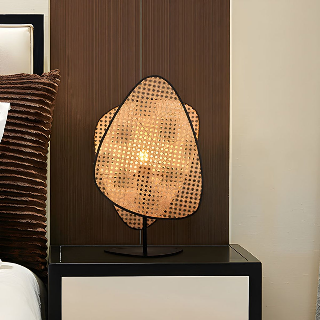 Lampe de chevet Design en Rotin et Métal - Opale