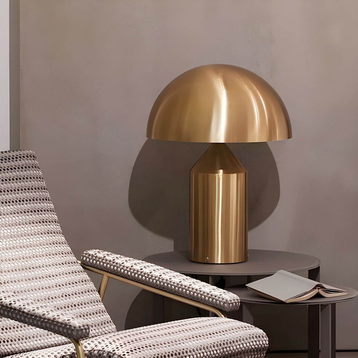 Lampe de chevet Design Champignon Dorée - Opale Image