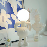 Lampe de chevet Boule en Verre Cartoon - Opale