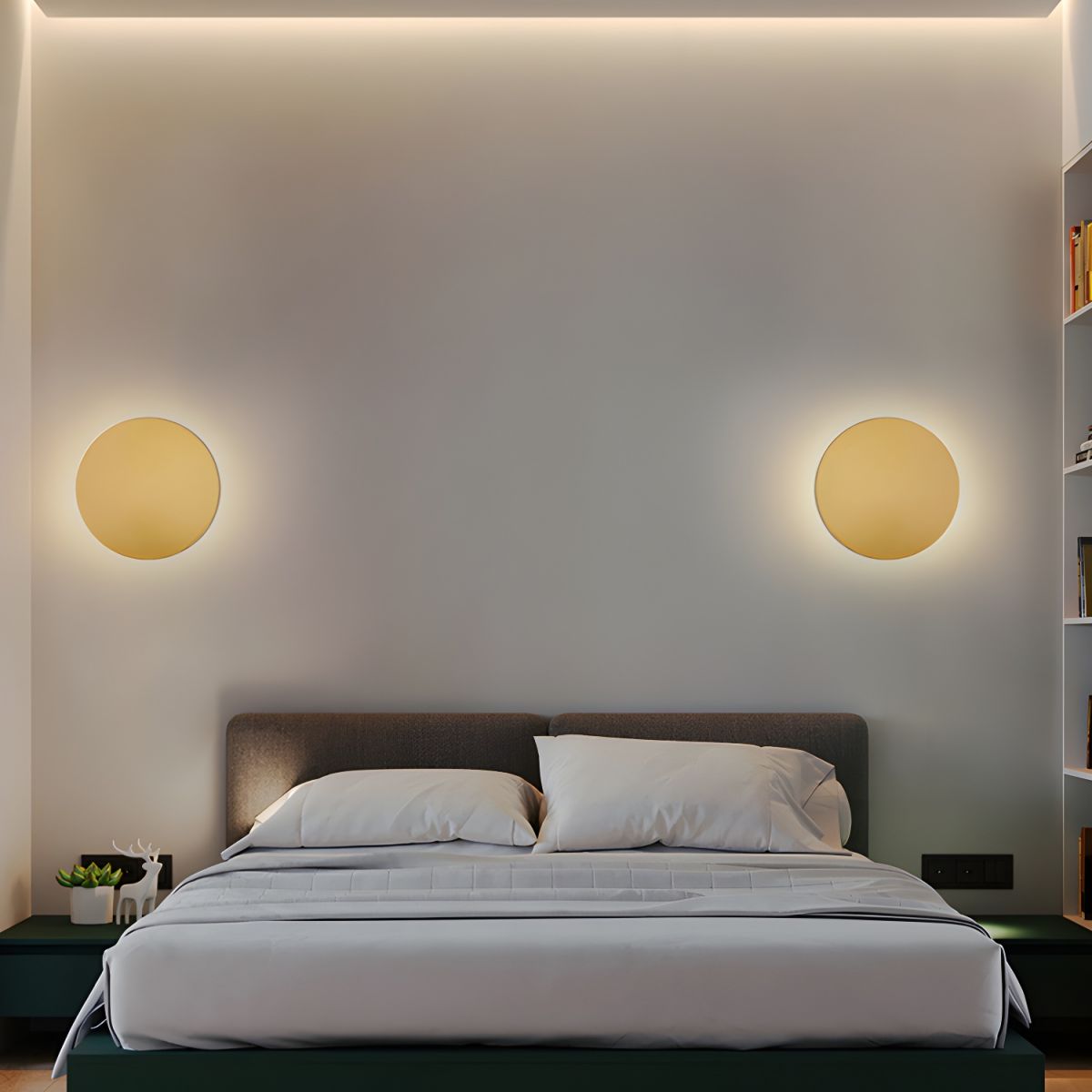 Lampe de chevet Murale Ronde Design - Opale