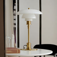 Lampe de chevet Moderne Scandinave en Verre et Métal - Opale