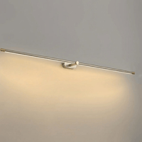 Applique murale sans fil finition nickel et or