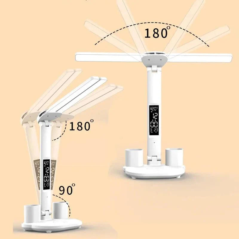 Lampe de Bureau Blanche LED à double tête - Opale