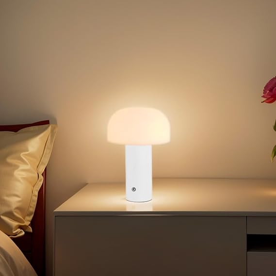 Lampe de chevet Sans fil Design Champignon - Opale Image