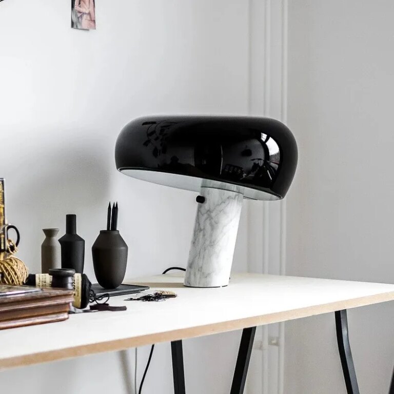 Lampe de chevet Champignon en Marbre - section Image