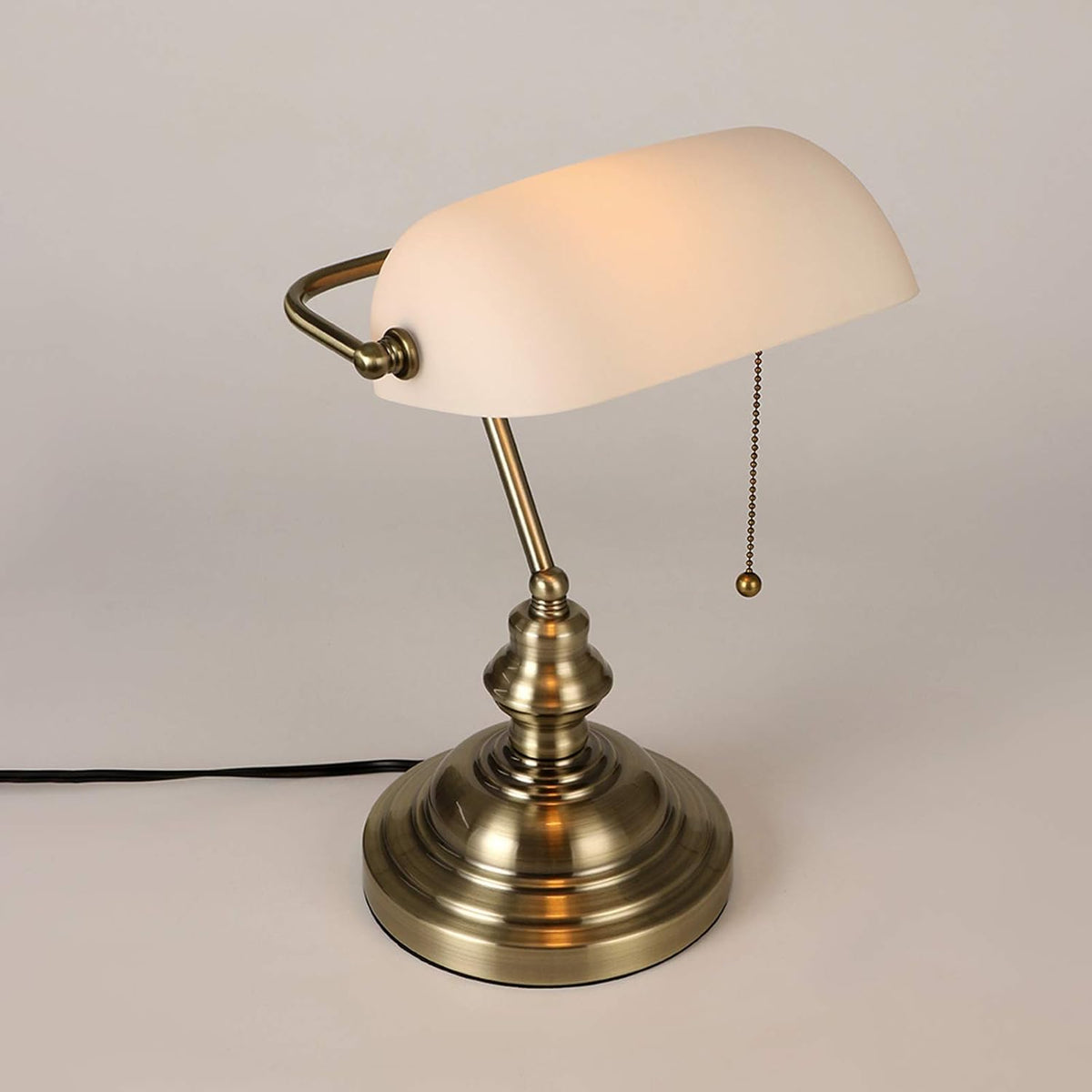 Lampe de chevet Vintage style Banquier et Notaire - Opale Image