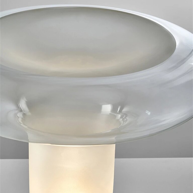 Lampe de chevet Champignon en Verre Italien - section Image