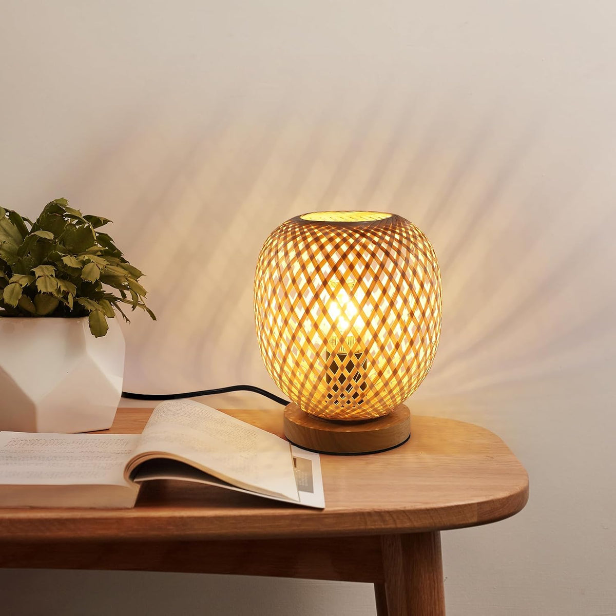 Lampe de chevet Bambou et Rotin - Opale Image