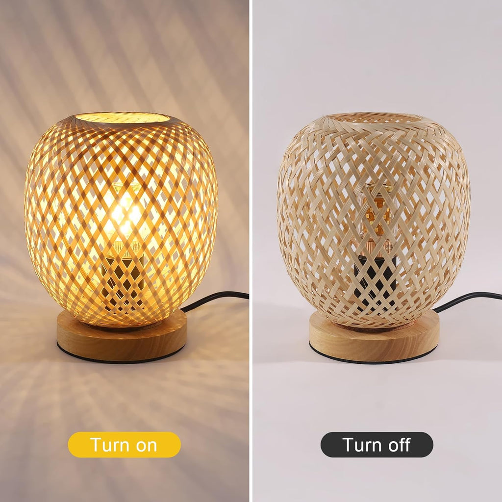 Lampe de chevet Bambou et Rotin - Opale