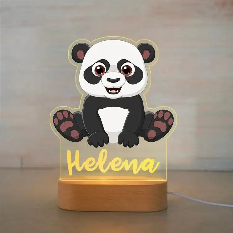 Lampe de chevet Enfant Jungle Nom Personnalisé - section Image