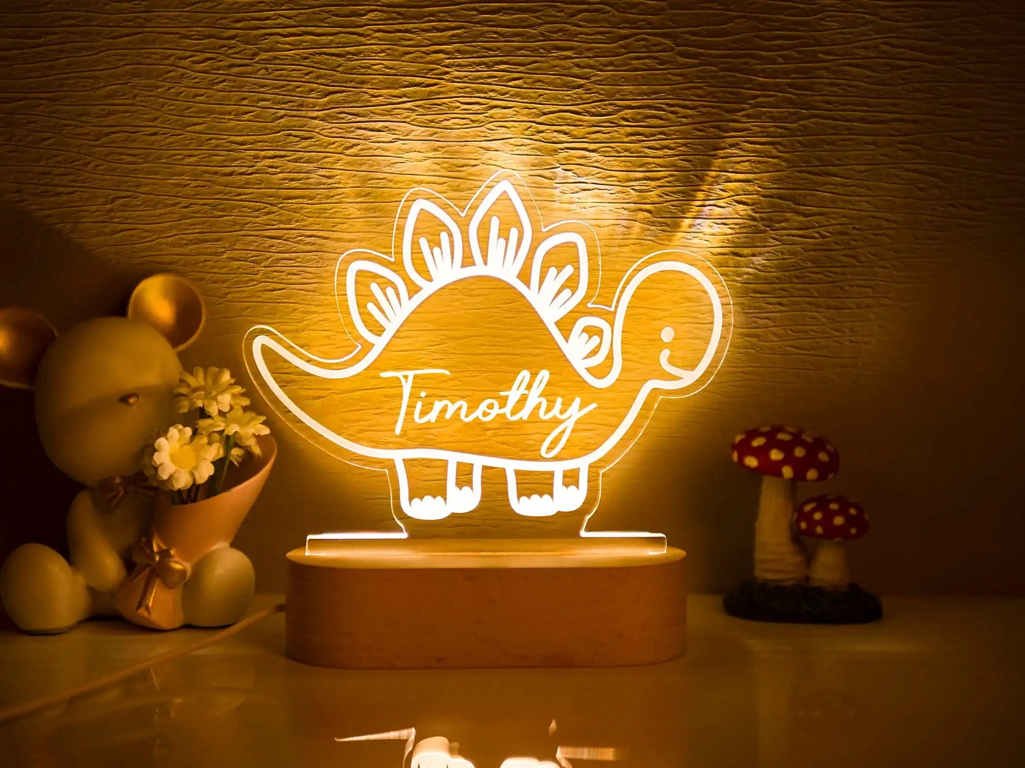 Lampe de chevet Bébé Prénom Personnalisé - Opale
