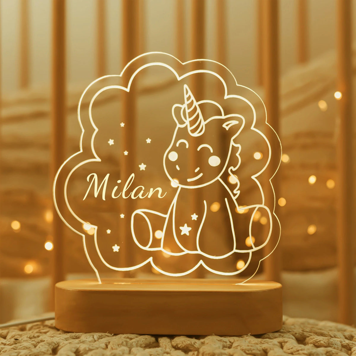 Lampe de chevet Bébé Prénom Personnalisé - section Image