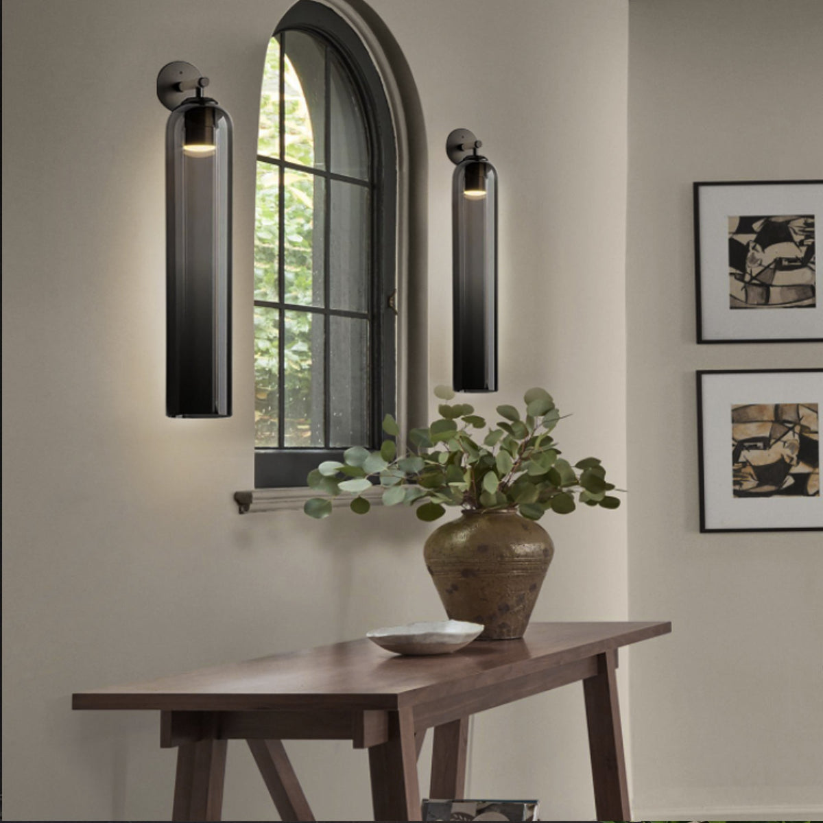 Applique murale en verre d'art, galerie photo