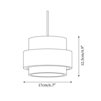 Schéma des dimensions de la suspension travertin une lampe
