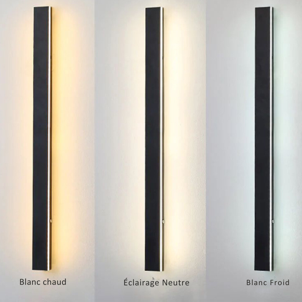 Comparatif des trois températures de lumière disponibles