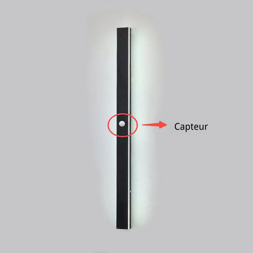 Emplacement du détecteur de mouvement sur l'applique