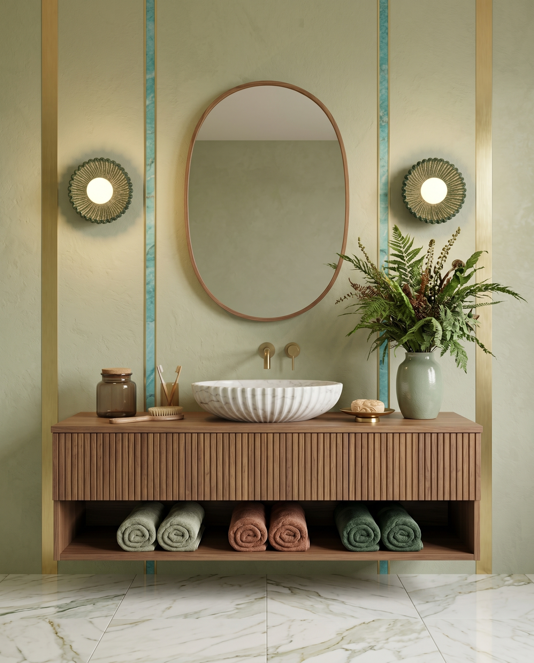Applique murale design en céramique florale éclairant un mur avec une lumière chaude