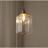 Lampe de chevet Moderne Rétro Suspendue en Verre - Opale