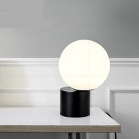 Lampe de chevet Design en forme de Boule en Verre - Opale