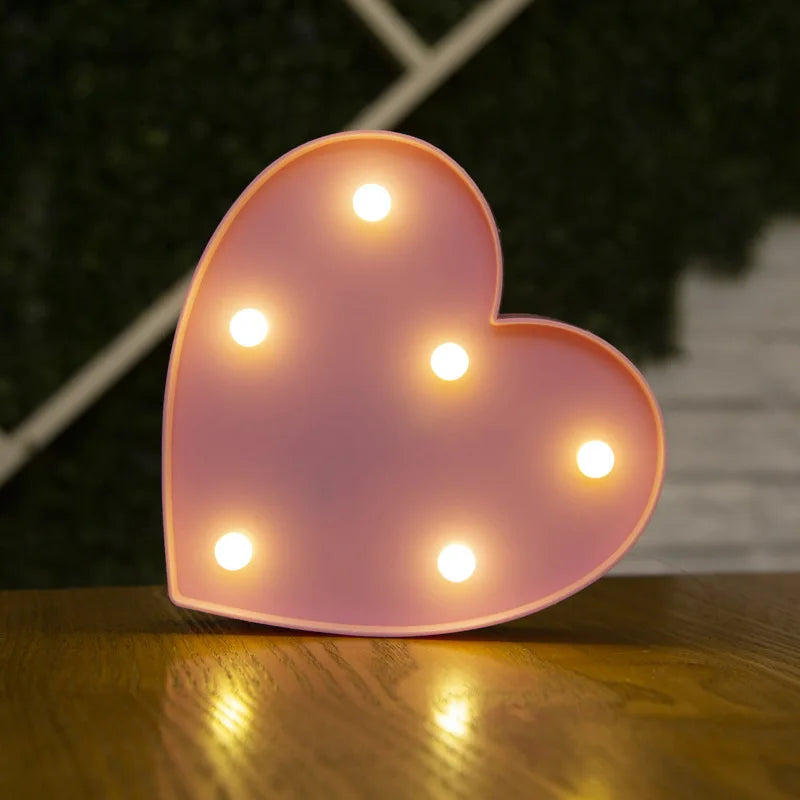 Lampe Alphabet Lettre et Numéro LED pour Évenement - Opale