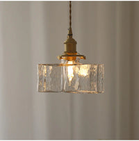 Lampe de chevet Moderne Rétro Suspendue en Verre - Opale