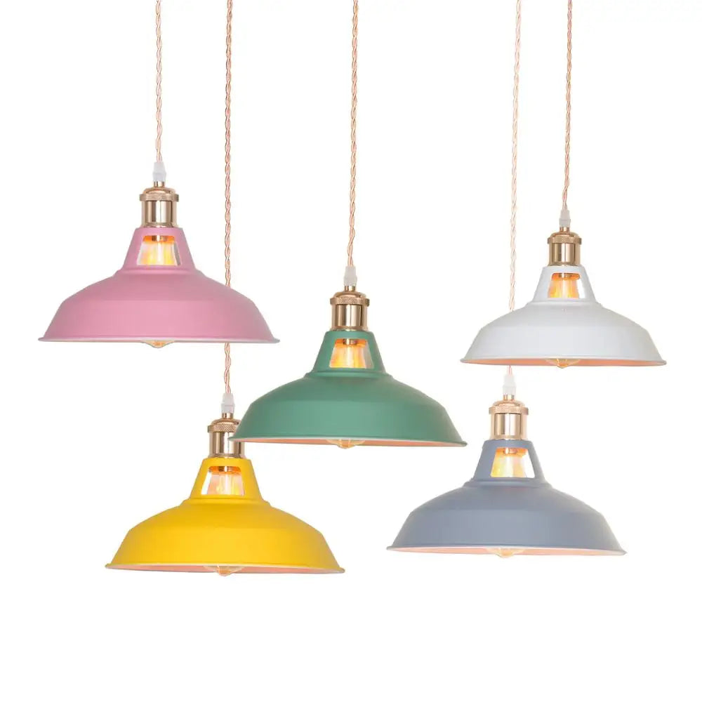 Lampe de chevet Suspendue style Rétro Colorée - Opale