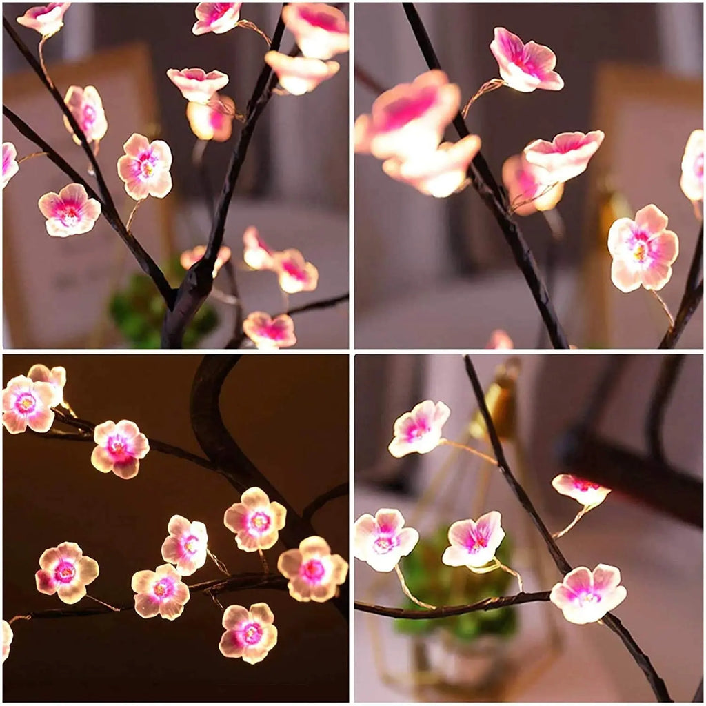 Lampe de chevet Fleur de Cerisier Japonais - Opale