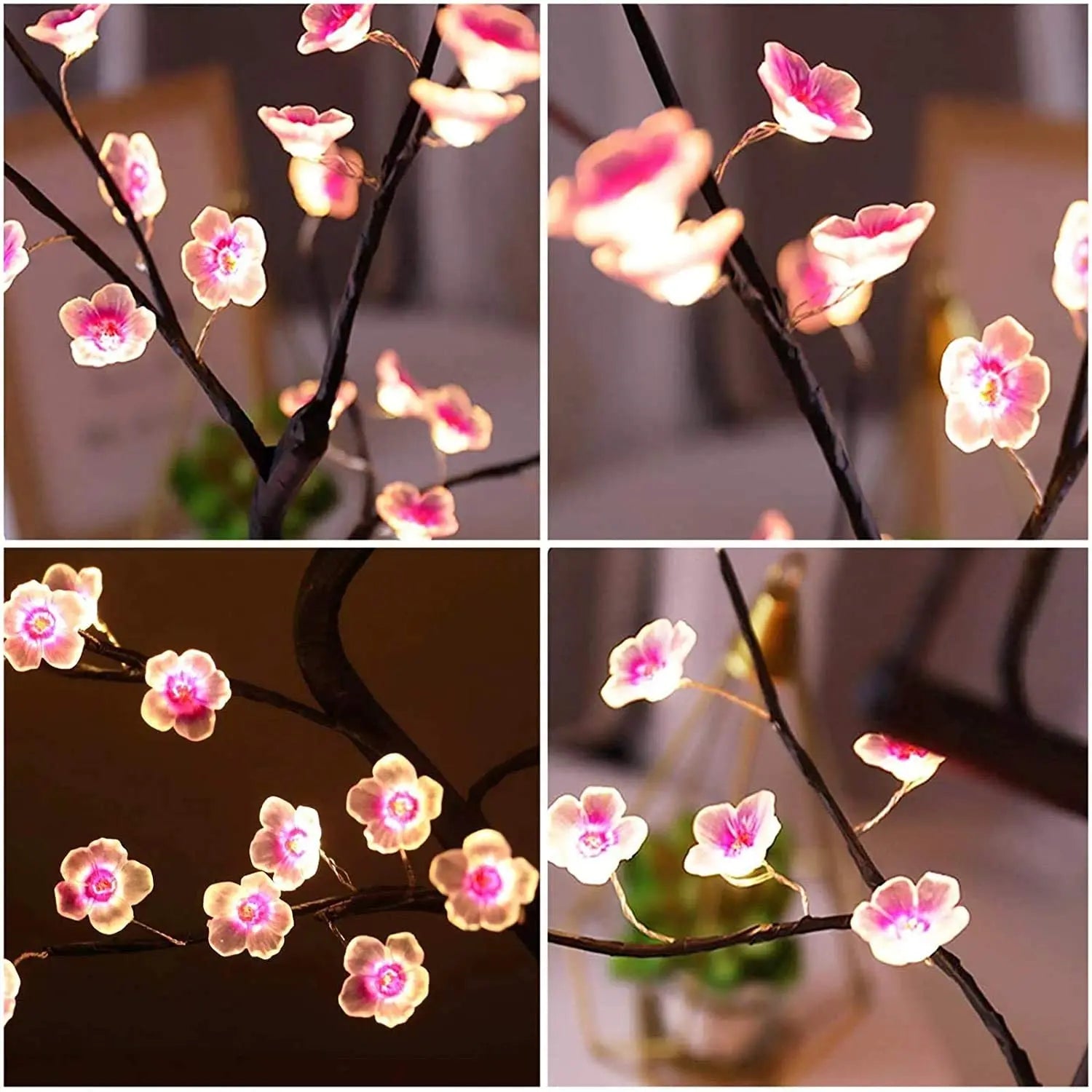 Lampe de chevet Fleur de Cerisier Japonais - Opale
