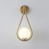 Lampe de chevet Suspendue Goutte d'eau - Opale
