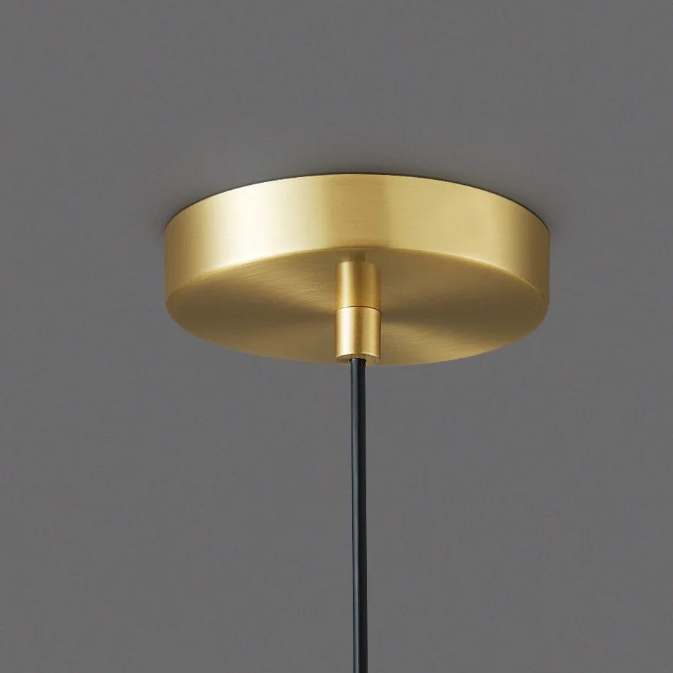 Lampe de chevet Suspendue en Laiton forme de Boule - Opale