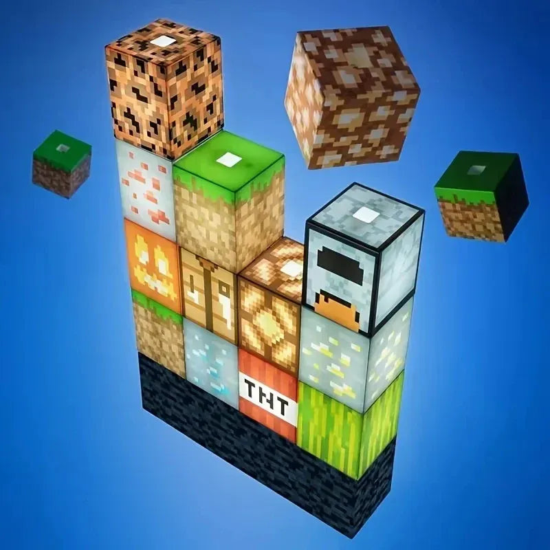Lampe de Chevet Minecraft mini Bloc LED Modulable - section Image