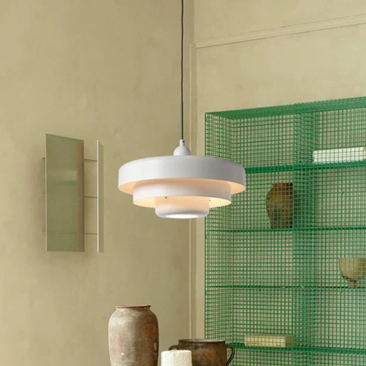 Lampede Chevet Suspendue style Nordique Retro Blanc 1
