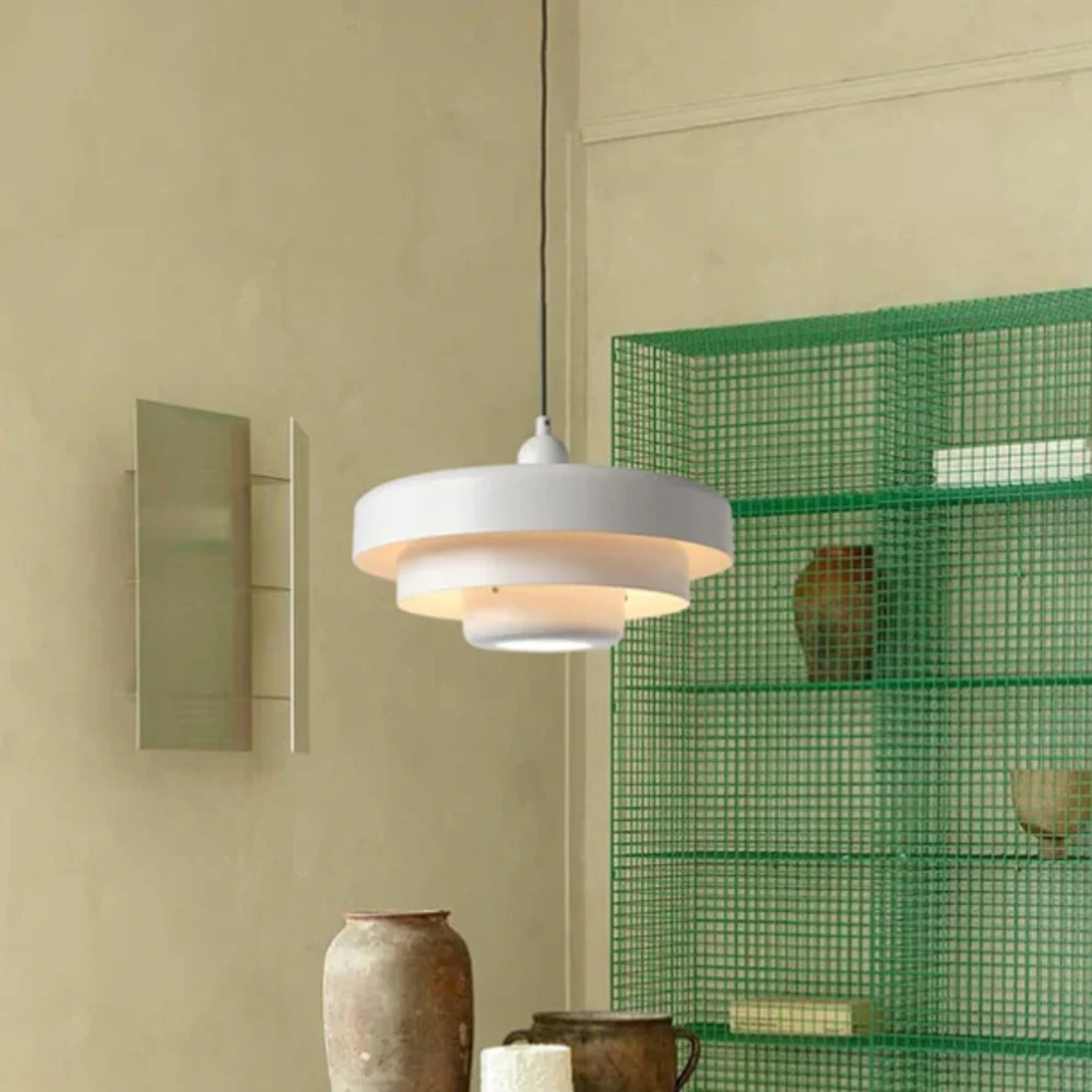 Lampede Chevet Suspendue style Nordique Retro Blanc 1