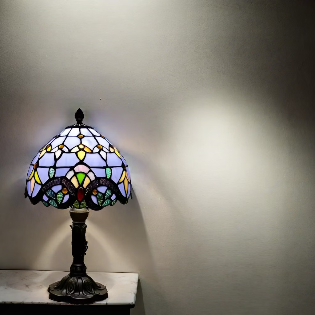 Lampe de Chevet Tiffany aurore violette - section Image
