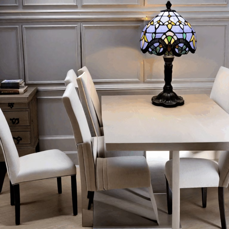 Lampe de Chevet Tiffany aurore violette - section Image
