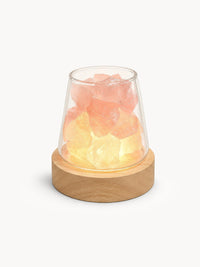Lampe de Sel d'Himalaya Diffuseur en Pierres Naturelles